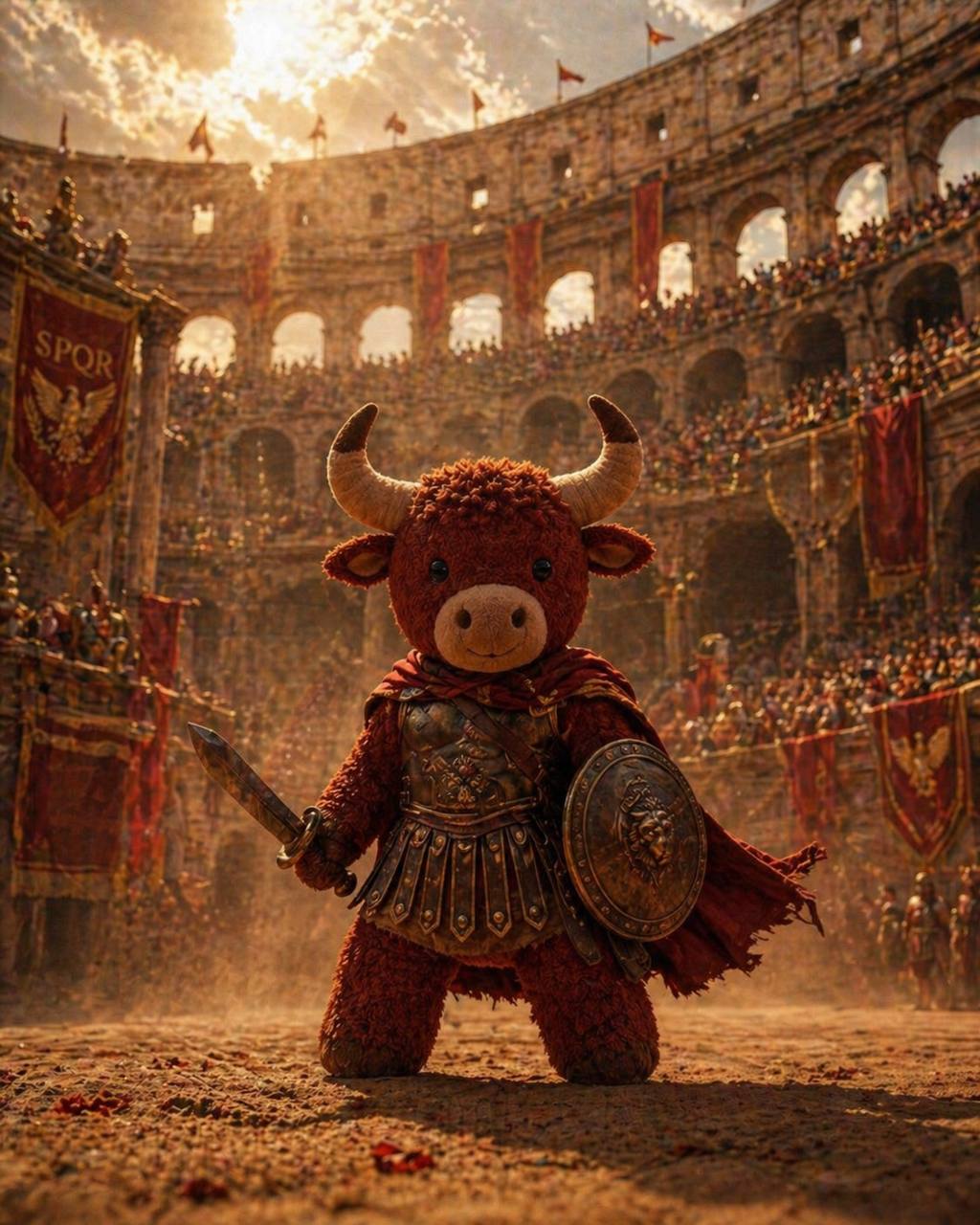 Bull at the Colosseum