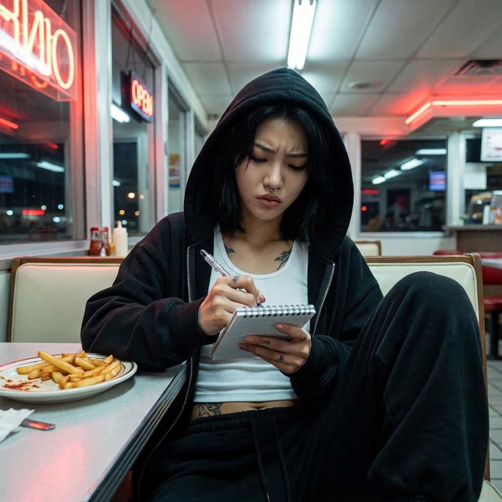 NYX RAEL — Verses, fluorescent light.